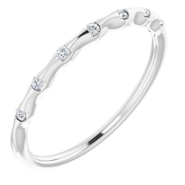 Diamond Stackable Ring | White