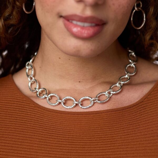 Catalina Demi Link Necklace | Silver