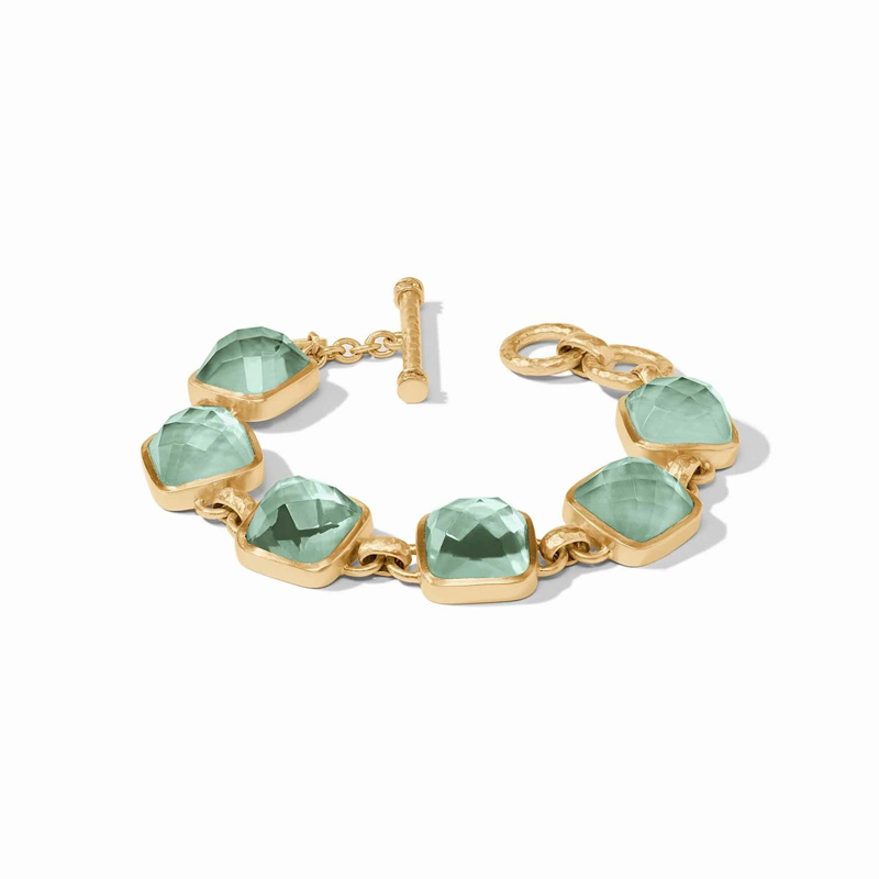 Catalina Stone Bracelet | Iridescent Aquamarine Blue