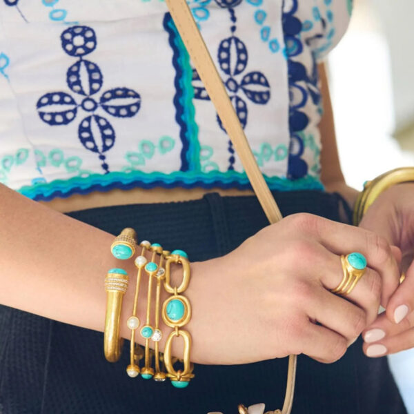 Luna Demi Cuff | Turquoise Blue
