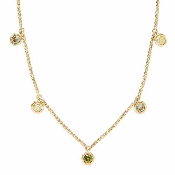 Rainbow Delicate Charm Necklace | Shades of Jade
