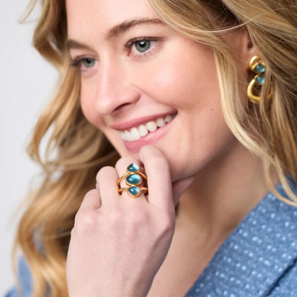 Trevi Statement Ring | Iridescent Montana Blue