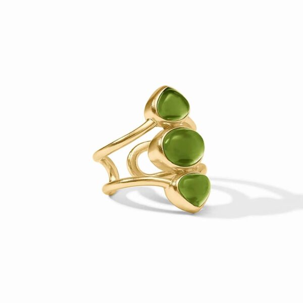 Trevi Statement Ring | Iridescent Palmetto Green