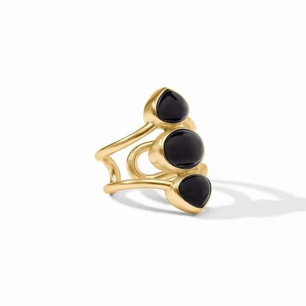 Trevi Statement Ring | Obsidian Black